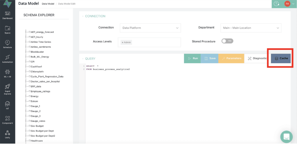 OQLIS Feature - Real-time and quick dashboard analytics