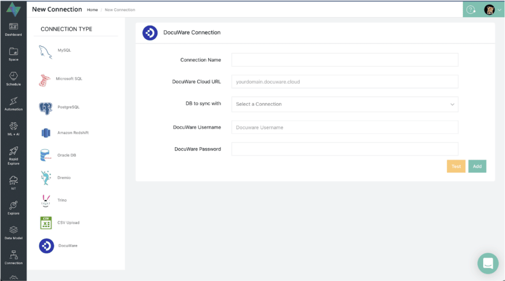 OQLIS Feature - DocuWare Data Connection