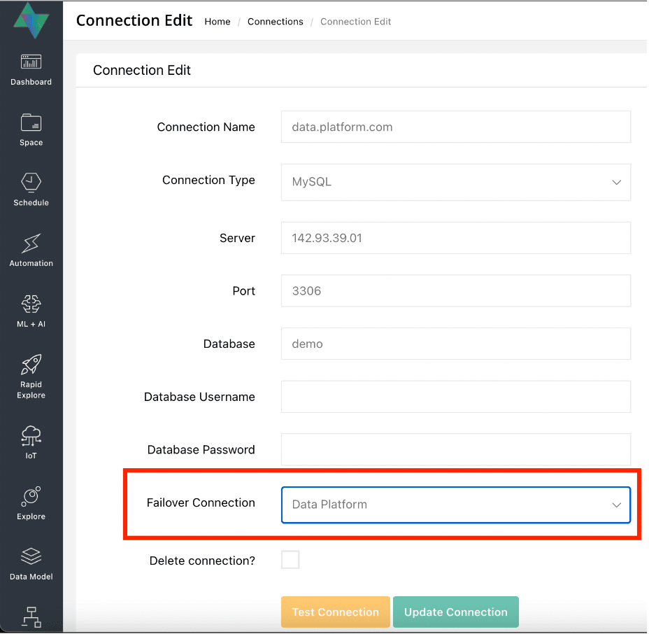 OQLIS Featue - Dashboard and Database Failover Connection​