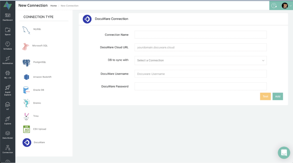 OQLIS Sign up Custom DocuWare Reporting Instance