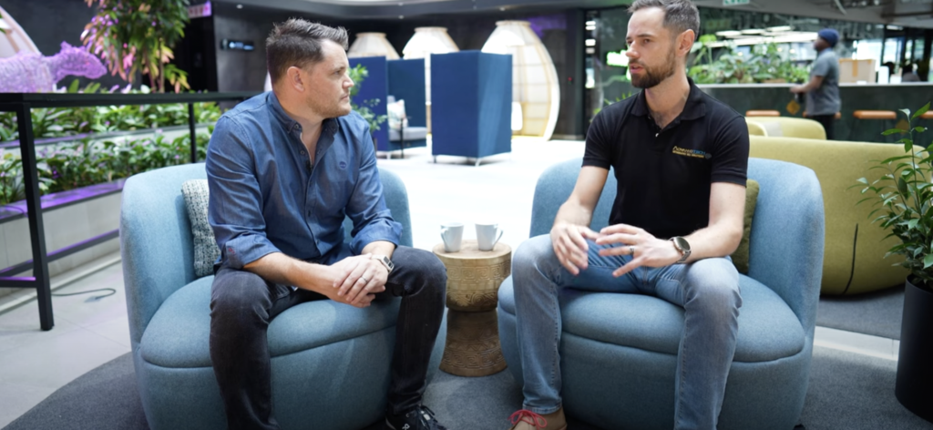 Andrew Bosma (OQLIS CTO) & Tjaart Bester representing Advannotech